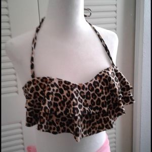 Leopard Xhilaration bikini Top